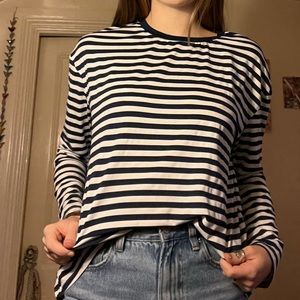 Blue striped long sleeve